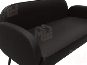 Диван прямой Лига-086 ( GRIFON 12 коричневый )