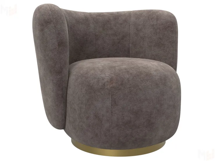 Кресло Лига-072 ( шеннил CRUZ 35 коричневый )