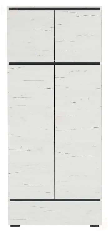 Шкаф ГРЕТТА 4С1Я Дуб Крафт белый-Антрацит