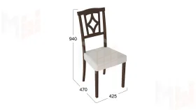 Стул Сити 3 Орех темный, тк №110