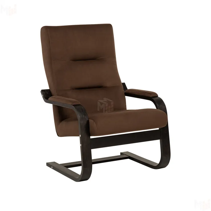 Кресло Leset Оскар (Венге текстура/V23 молочный шоколад)