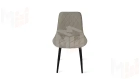 Стул OSCAR Черный муар, Велюр L003 бежевый