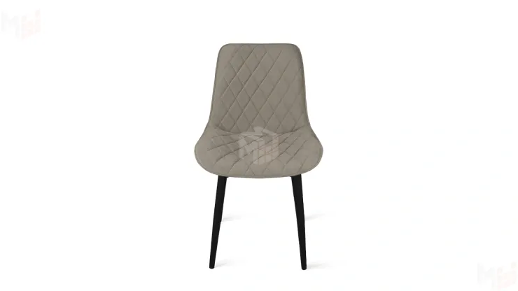 Стул OSCAR Черный муар, Велюр L003 бежевый