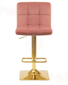 Стул барный DOBRIN GOLDIE (пудрово-розовый велюр (MJ9-32))