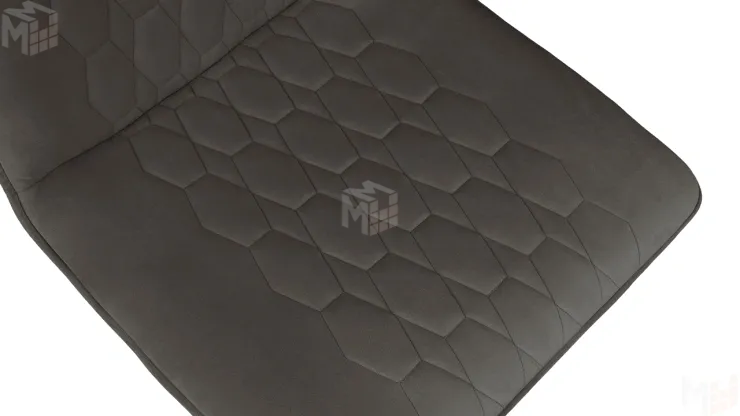 Стул Хьюго К2 Белый матовый, Велюр Confetti Stone