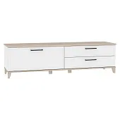  Тумба ТВ AURELIO 3 Блеквуд сатиновый/Белый