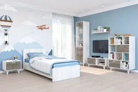 Детская ЭГО Бетон Светлый/Камень Темный Вариант 4