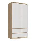 Шкаф Челси 2-х ств (сонома/белый)