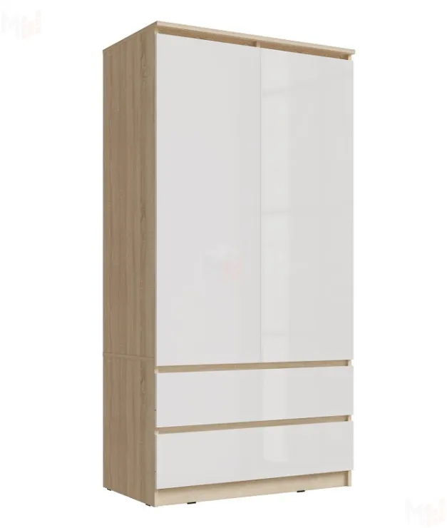 Шкаф Челси 2-х ств (сонома/белый)