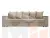 Диван прямой Дубай Лайт полки слева ( Бежевый )