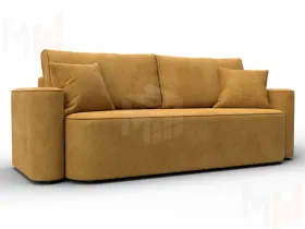 Диван прямой Лига-118 НПБ ( BRUT 10 желтый )