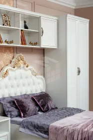 Детская кровать Натали 120х200 см белый глянец