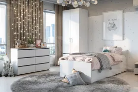 Комод Токио 6 ящика Белый текстурный 