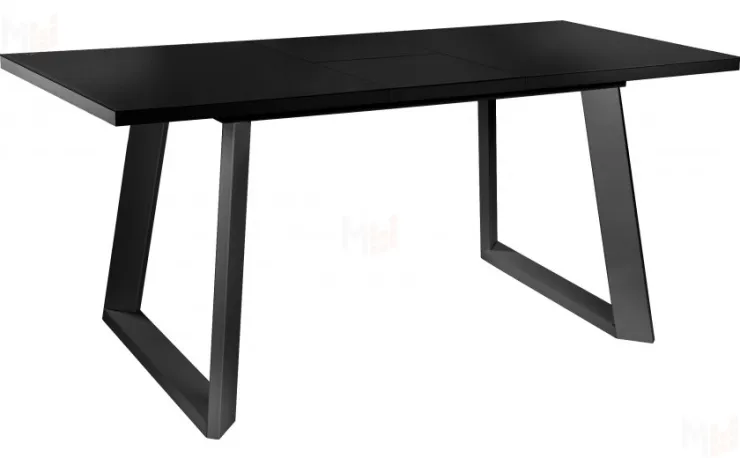 Стол раскладной стеклянный Райт Лофт 120 Черный