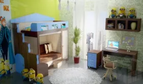 Кровать-чердак Фанки Хоум и уголок школьника Фанки Тайм