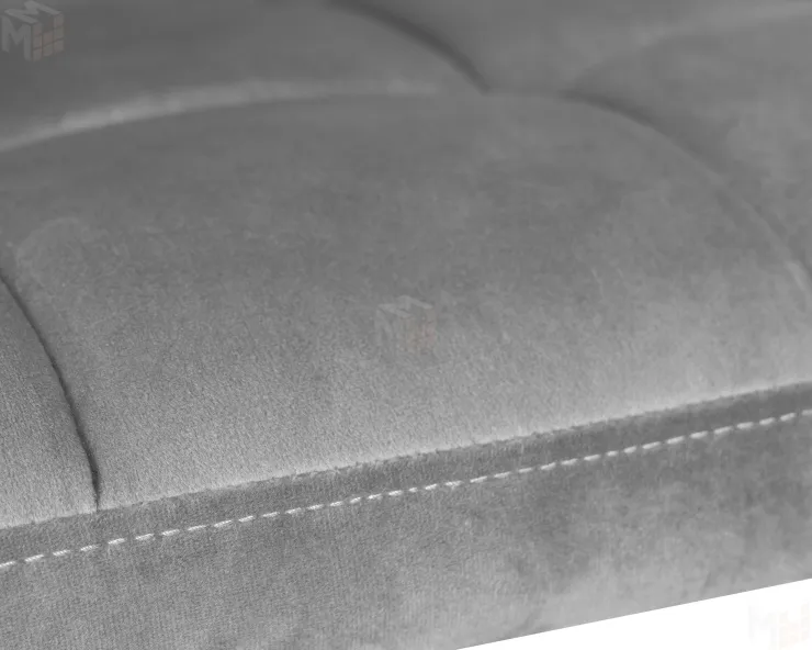 Офисное кресло для персонала DOBRIN TERRY BLACK (серый велюр (MJ9-75))