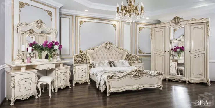 Спальня Джоконда крем глянец композиция 1