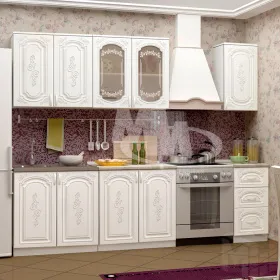 Кухня Лиза-2 (1,8) белый глянец