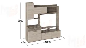 Секция комбинированная Марта Дуб Сонома трюфель, Дуб Сонома