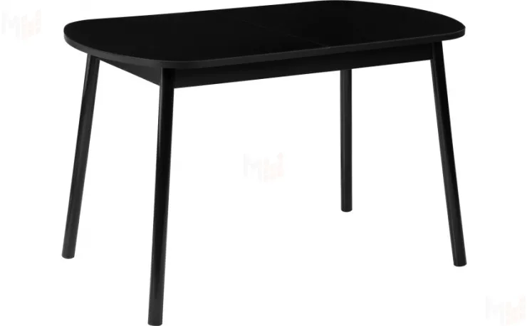 Стол раскладной стеклянный Вин 120 Черный