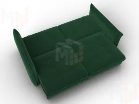 Диван прямой Лига-100 НПБ ( SEVEN 626 зеленый )