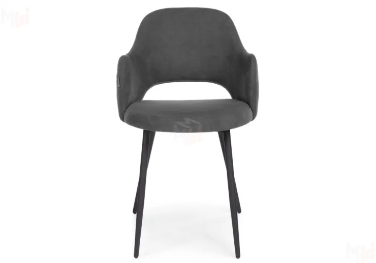 Стул Гутрид прошивка ромбы сзади темно-серый / черный