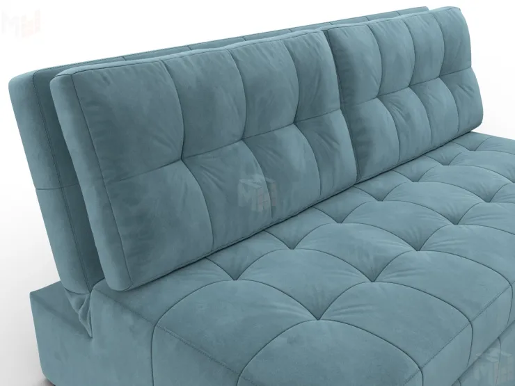 Диван прямой Лига-107 (160) ( SEVEN 113 бирюзовый )