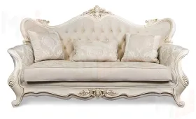Диван Джоконда 3х местный крем глянец