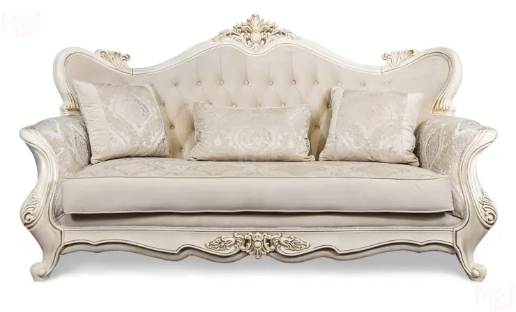 Диван Джоконда 3х местный крем глянец