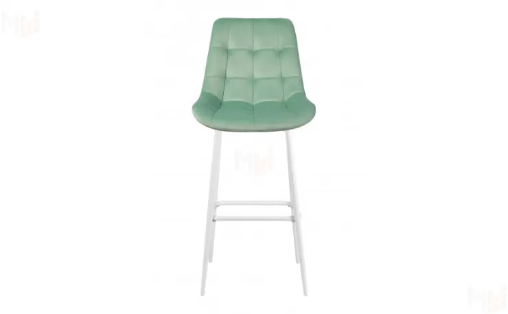 Барный стул Эйден Confetti черный aquamarine/белый