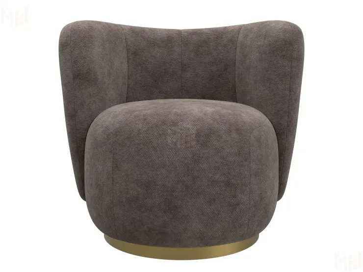 Кресло Лига-072 ( шеннил CRUZ 35 коричневый )