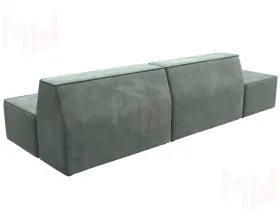 Диван прямой модульный Монс Модерн левый ( BRUT 08 зеленый )