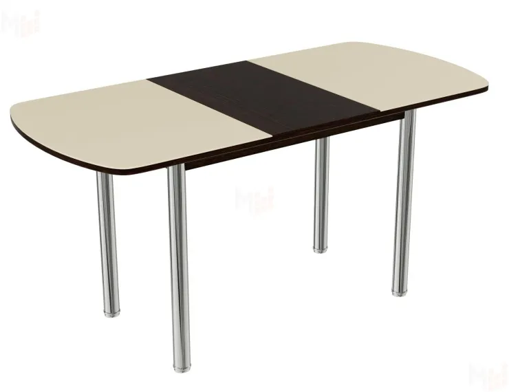 Стол раздвижной Премьер (Ваниль, ноги прямые)