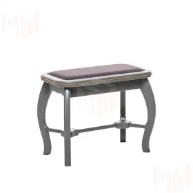 Банкетка Leset "Миледи" (Серый ясень/V19 коричнево-красный)