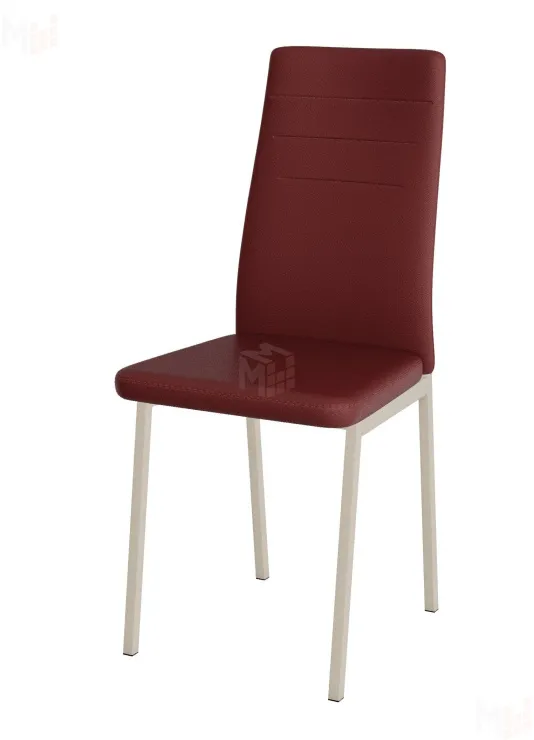 Стул Амстер (экокожа бордо, ноги ваниль)