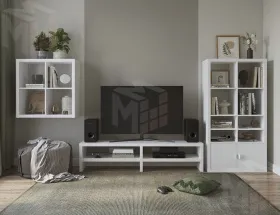 S00029 Фора 4 стеллаж 76х76х38, белый