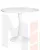 Стол обеденный MIA (белая столешница, белое основание)
