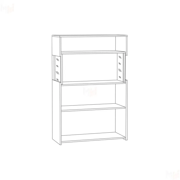 Комод с витриной Трувор 13.306