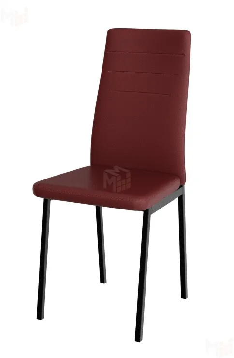 Стул Амстер (экокожа бордо, ноги черные)