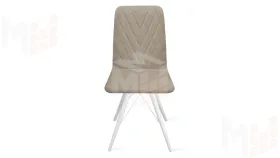 Стул Стенли К3 Белый матовый, Велюр Confetti Smoke