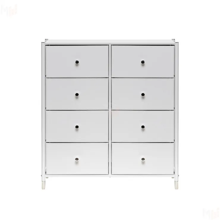 Комод Leset Нирита/Хайди, 8 ящиков, Белый (Белый/Белый)