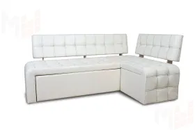 Кухонный диван Прага со спальным местом (кожзам Милк)