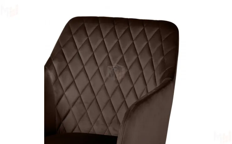 Кресло Барли Confetti  coffee/белый