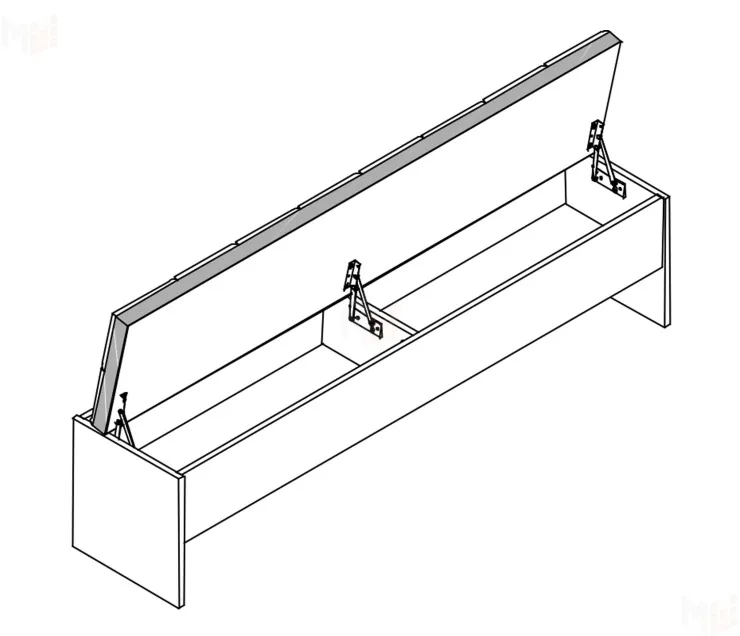 Скамья 1600 Глазго для спальни