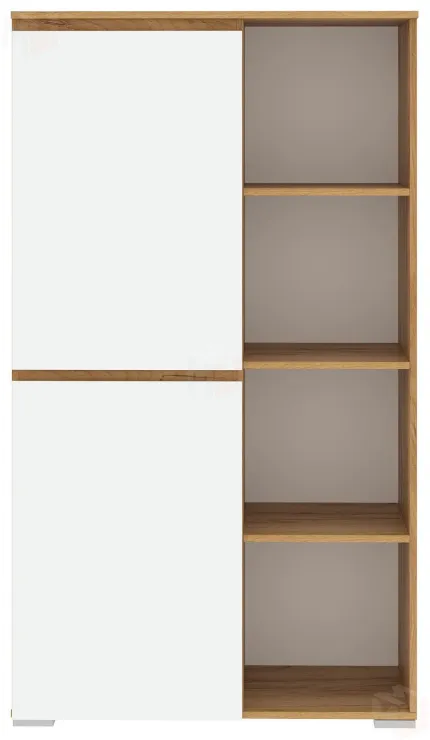 Буфет  ГРЕТТА Буфет 2С Дуб Крафт золотой - Белый