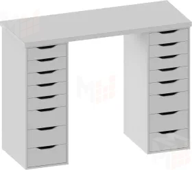 Стол письменный Ингар 2/88  белый