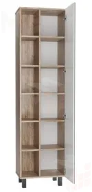 Пенал напольный Craft 50  без ящика с зеркалом Домино