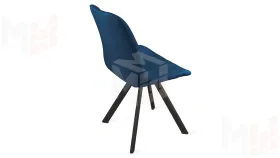 Стул Марвел К2 Исп. 2 Черный муар Велюр Confetti Blue