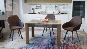 Стол раздвижной Хьюстон Тип 4 Дуб Вотан, Моод темный