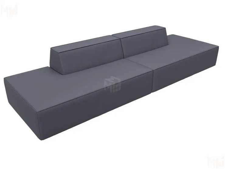 Диван прямой модульный Монс лофт ( GRIFON 15 серый )